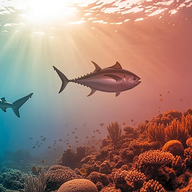 Study Reveals Sharks and Tuna Face Overheating Risks Due to Climate Change