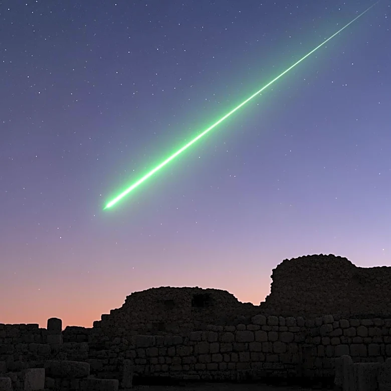 Rare Green Fireball Meteor Illuminates Skies Over Historic UK Site