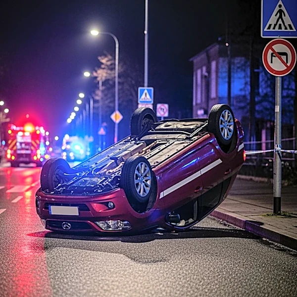 Rollover Crash on Martin Luther King Jr. Boulevard in Austin Injures Two
