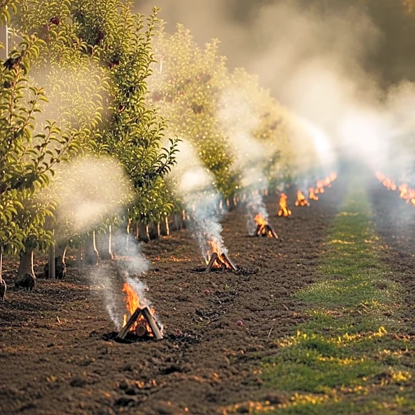 Colorado Farm Uses Campfires to Protect Orchard from Spring Freeze