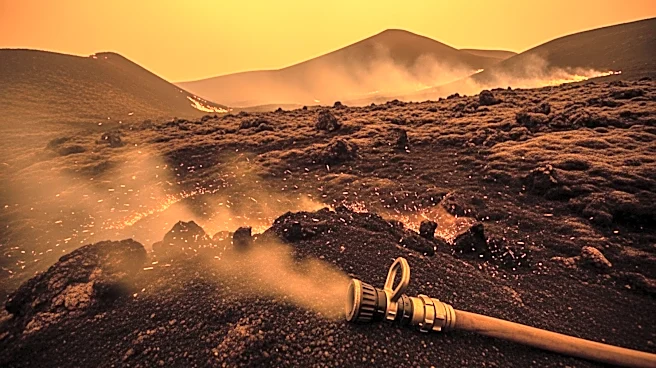 Icelandic Fire Crews Battle Large Wildfire Near Vík