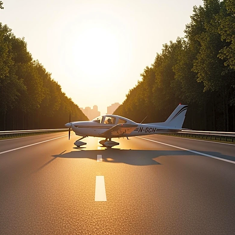 Small Plane Makes Emergency Landing on Highway 14 in Vancouver, Washington