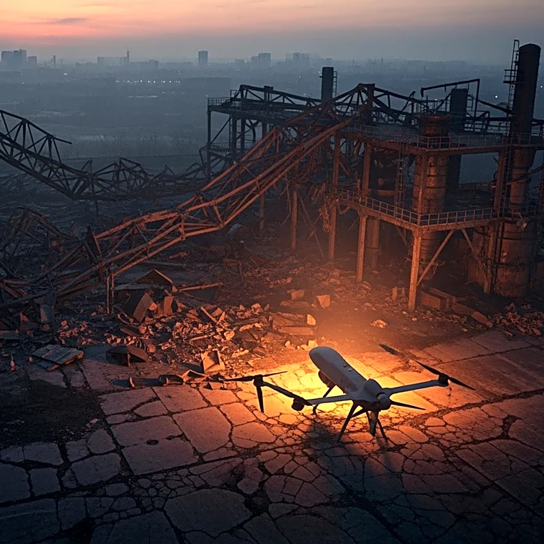 Russian Strikes in Ukraine Result in Casualties Amid Ukrainian Attack on Drone Factory