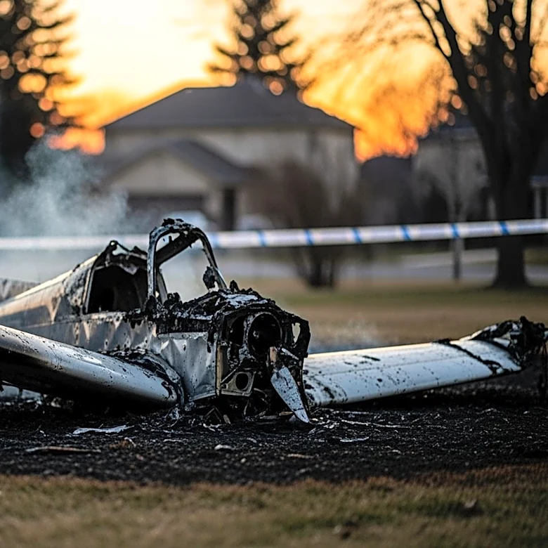 Small Plane Crash in Florida Yard Results in Fatality and Fire