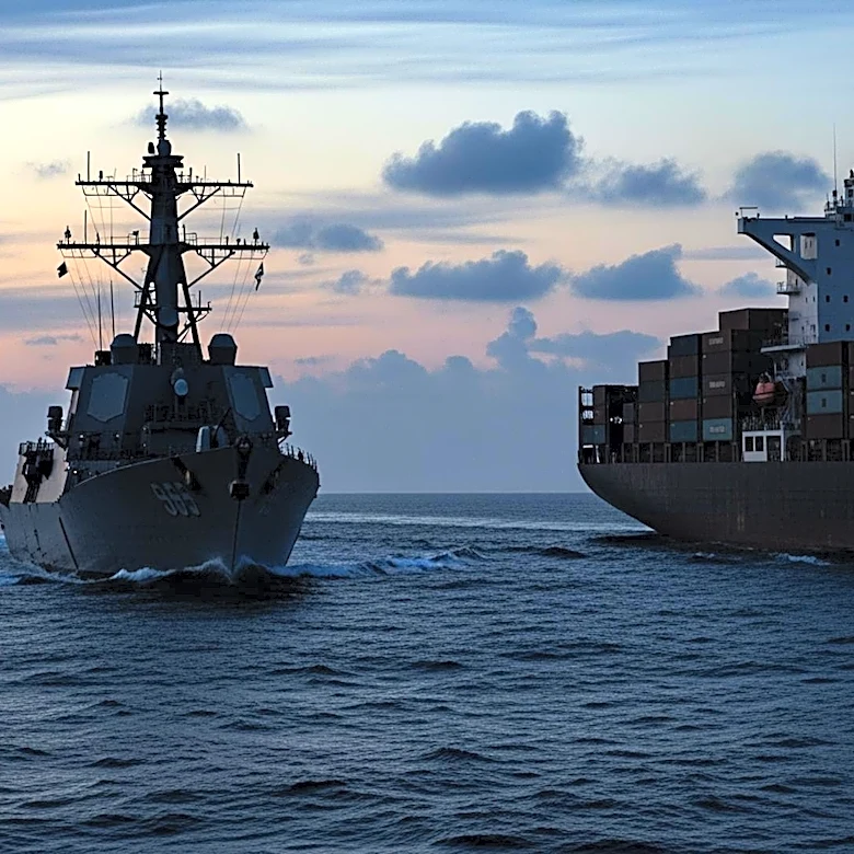 US Navy Destroyer Intercepts Iranian Cargo Vessel Amid Blockade