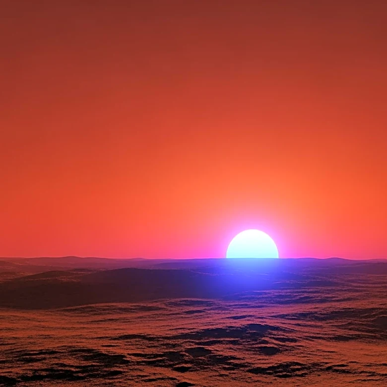 NASA Confirms Viral Blue Sunset on Mars Image is Fake