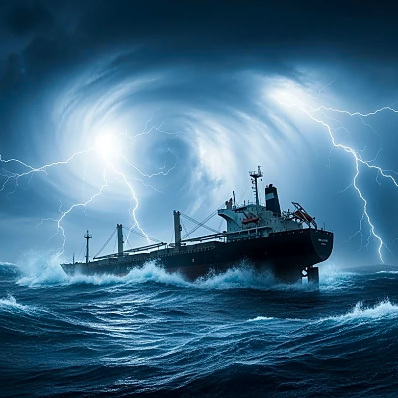 U.S.-Flagged Cargo Ship Overturns in Pacific Amid Typhoon, Six Crew Members Missing