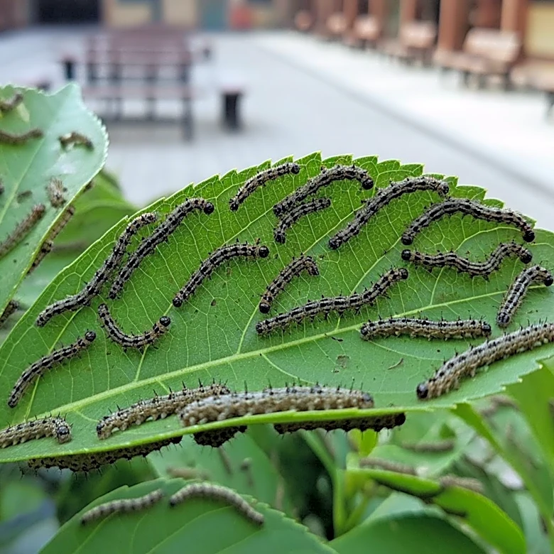 Caterpillars Invade M-A Campus, Causing Discomfort Among Students