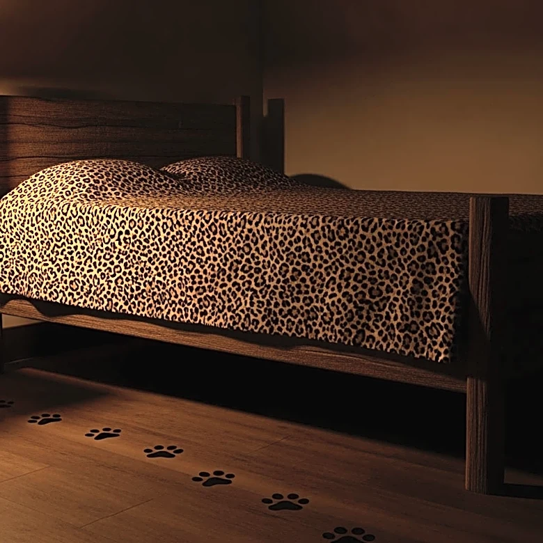 Leopard Found Under Bed After Entering Home from Indian Forest