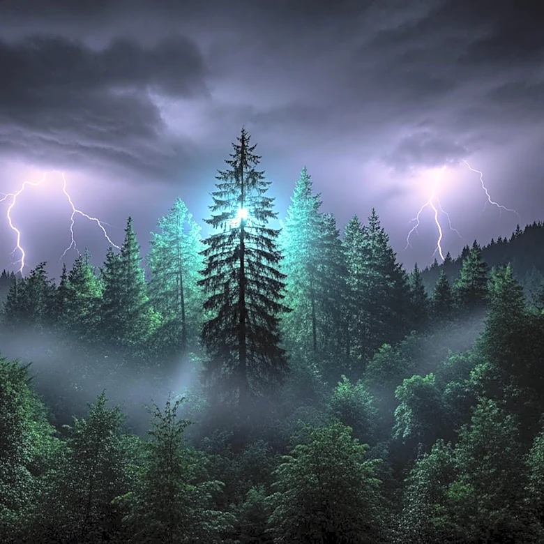Scientists Capture Glowing Treetops During Thunderstorms, Revealing Atmospheric Impact