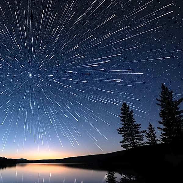 Lyrid Meteor Shower Peaks with Stunning Night Sky Display