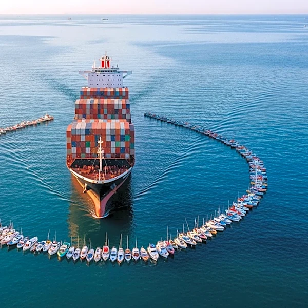 Activists Encircle MSC Containership in Mediterranean to Protest Israeli Shipments