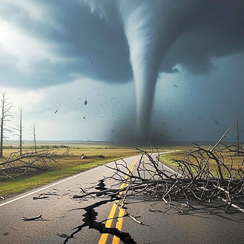 Tornado Strikes Oklahoma, Causing Damage and Road Closures