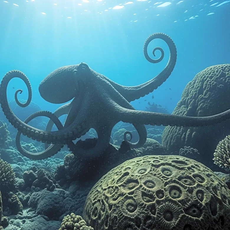 Discovery of Ancient Colossal Octopuses Sheds Light on Cretaceous Seas