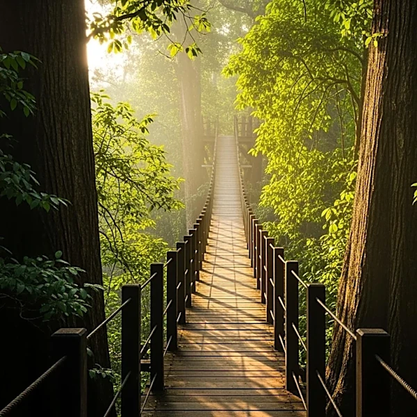 Sumatran Orangutan Uses Canopy Bridge, Offering Hope for Species Survival