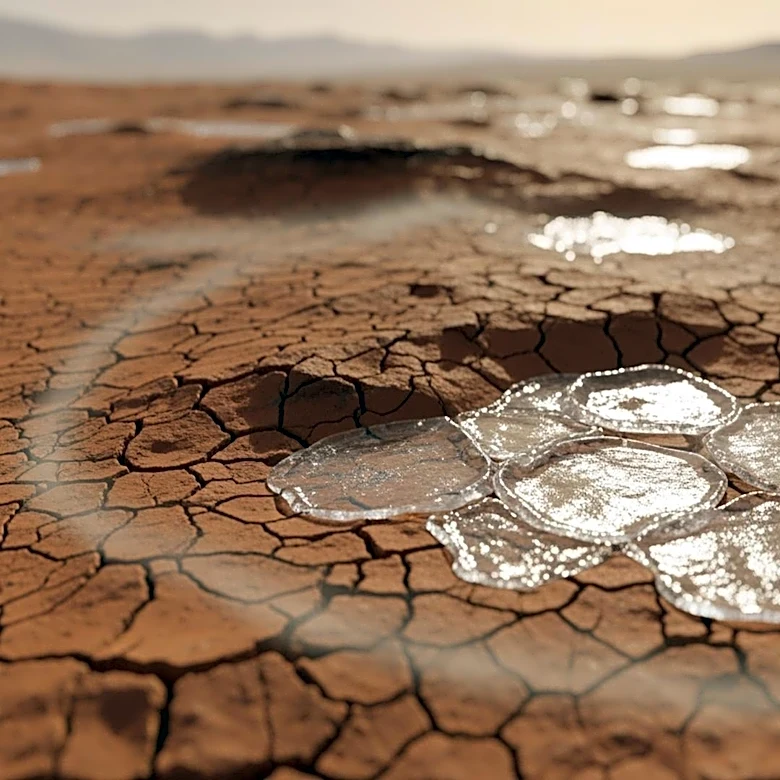 NASA's Mars Reconnaissance Orbiter Captures Springtime Ice Melt on Mars