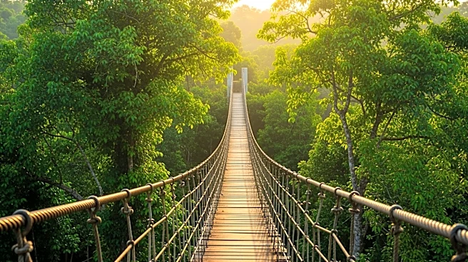Orangutan Crosses Canopy Bridge, Reuniting Split Community in Sumatra