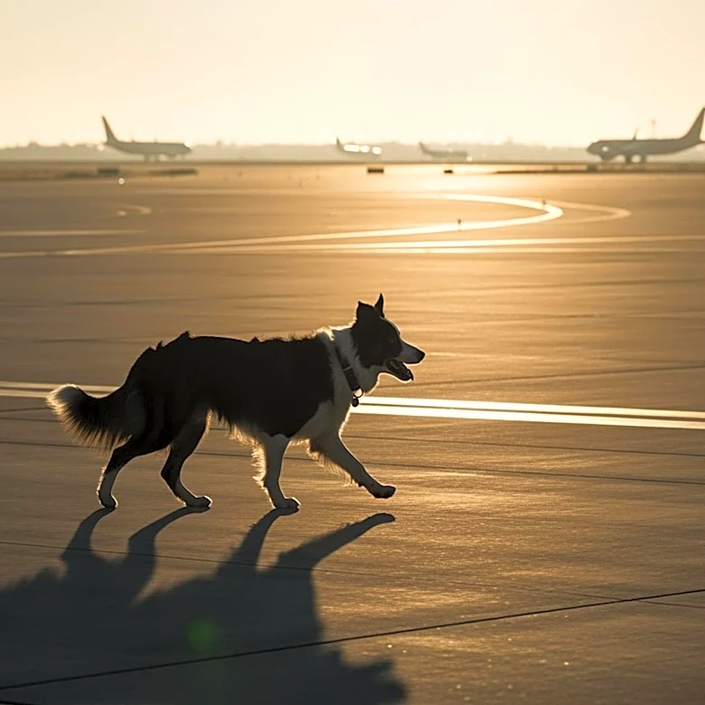 Border Collies Reduce Bird Strikes at West Virginia Airport, Enhancing Passenger Safety