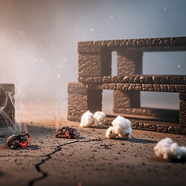 Fire Destroys Commerce Warehouse Storing Cotton Materials, Impacting Local Supply Chain