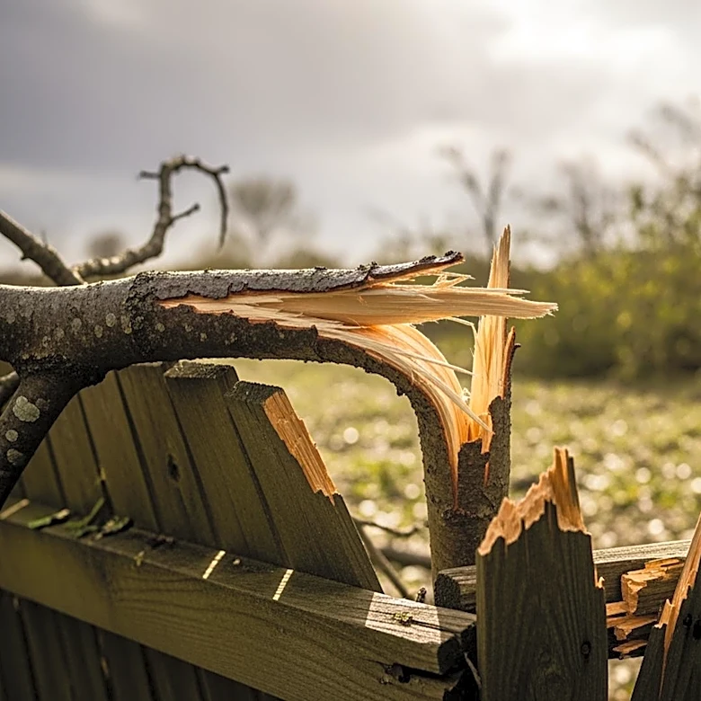 Storm Causes Severe Damage to Home Near Springtown, Texas