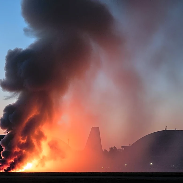 Fire Erupts at RAF Fairford, a Base Used by US Bombers