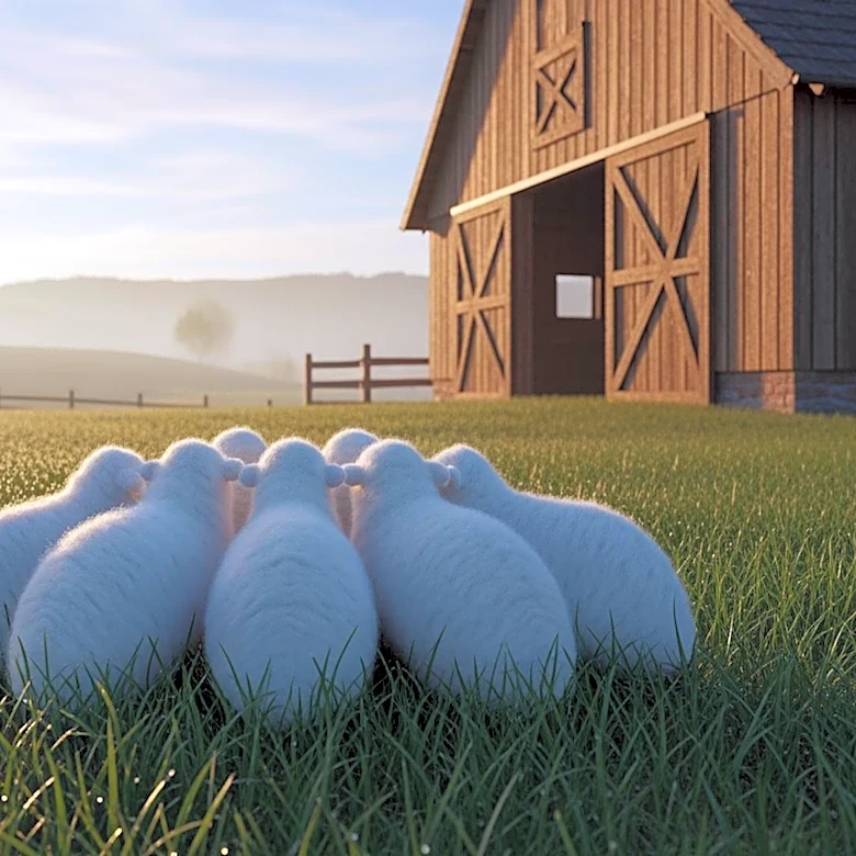 Vermont Farm Experiences Rare Birth of Sheep Sextuplets