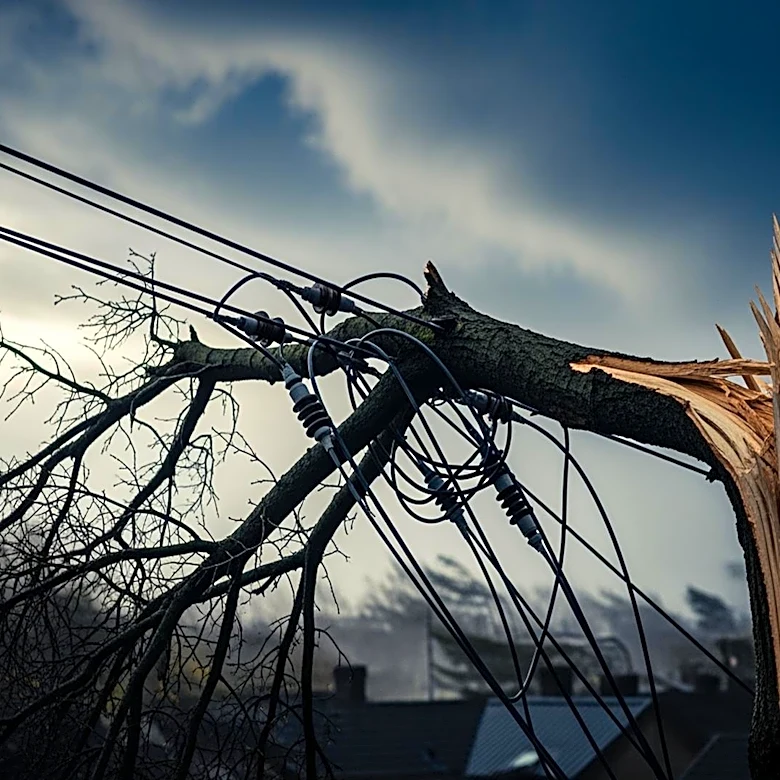High Wind Warning in Chicago Area Causes Downed Trees and Power Outages