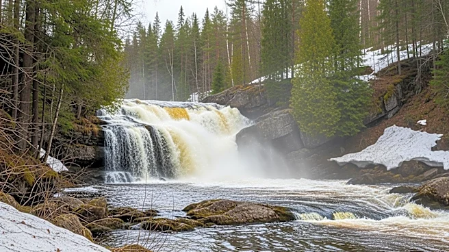 Minnesota's Gooseberry Falls Experiences Flooding Due to Melting Snow and Rain