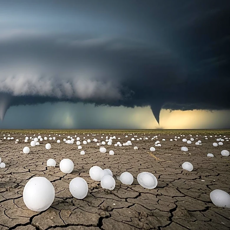 Severe Storms with Tornadoes and Hail Forecast for Midwest and Mississippi Valley