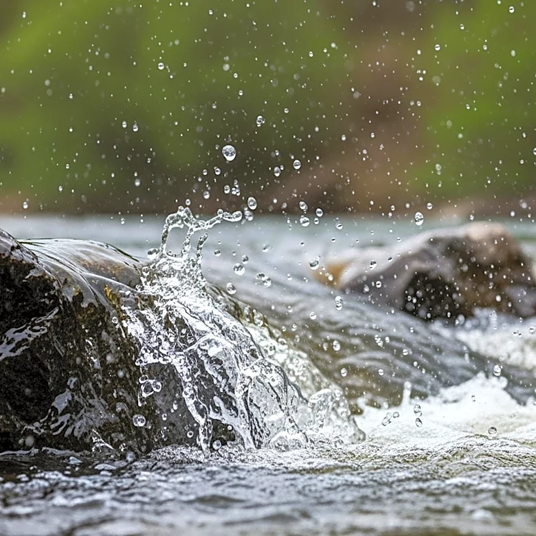 Melting Snow and Spring Rain Cause Flooding at Minnesota's Gooseberry Falls