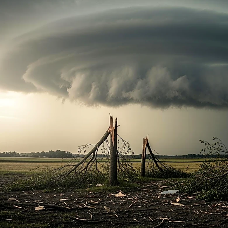 Severe Storm Causes Extensive Damage in Mineral Wells, Texas