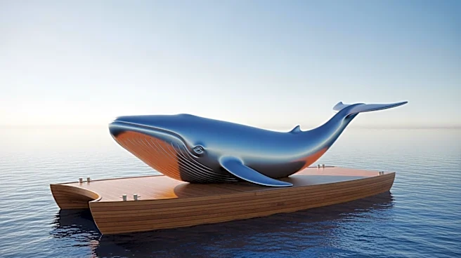 Stranded Whale Transported Out of German Waters by Barge