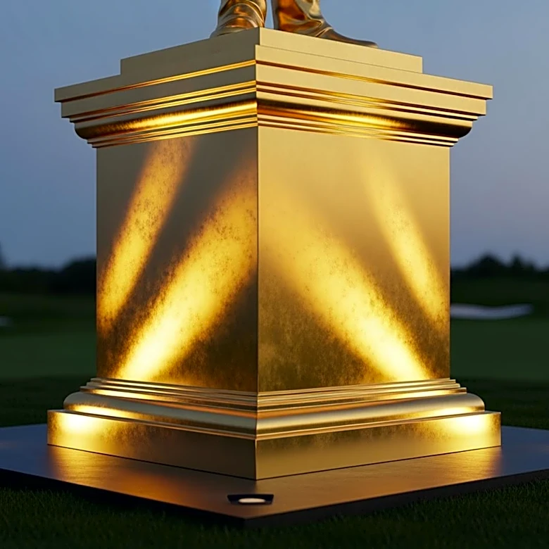 Trump's Gold Statue at Doral Golf Course Draws Comparisons to Kim Il Sung