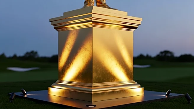 Trump's Gold Statue at Doral Golf Course Draws Comparisons to Kim Il Sung
