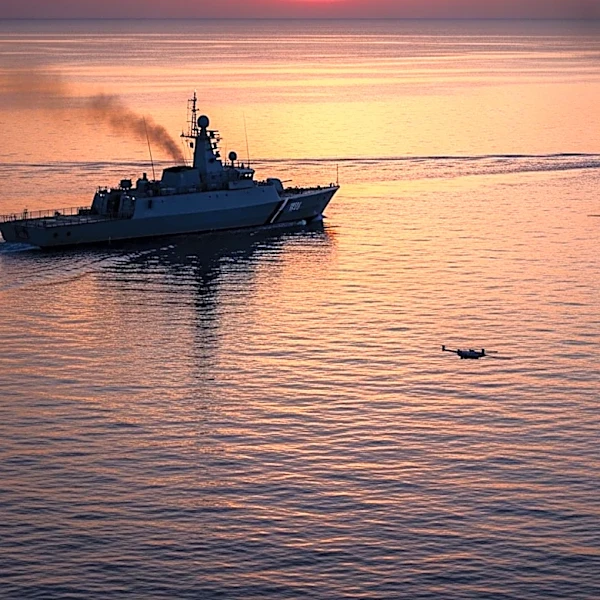 Ukrainian Drone Strikes Damage Russian Patrol Vessels at Kerch Strait