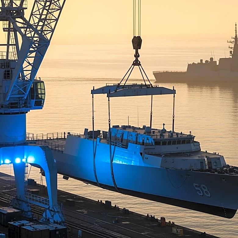 South Korea Launches Fourth Chungnam Frigate and Begins Construction of Logistics Ship