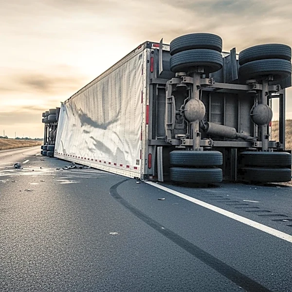 Overturned Semi-Truck Causes Closure of Interstate 5 in Stanislaus County