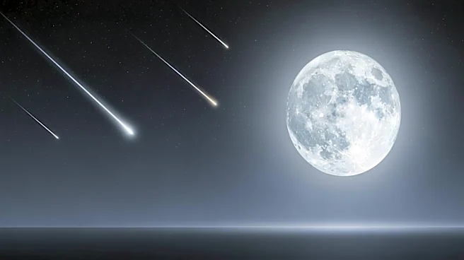 Bright Moon to Dim Eta Aquarid Meteor Shower, Halley's Comet Debris