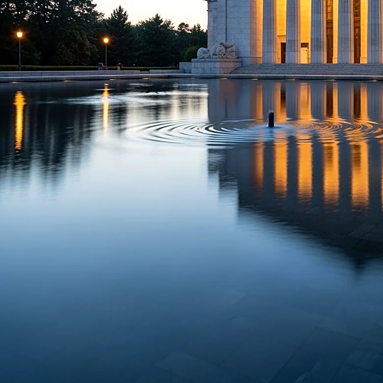 President Trump Shares AI-Generated Image of Himself in Lincoln Memorial Reflecting Pool
