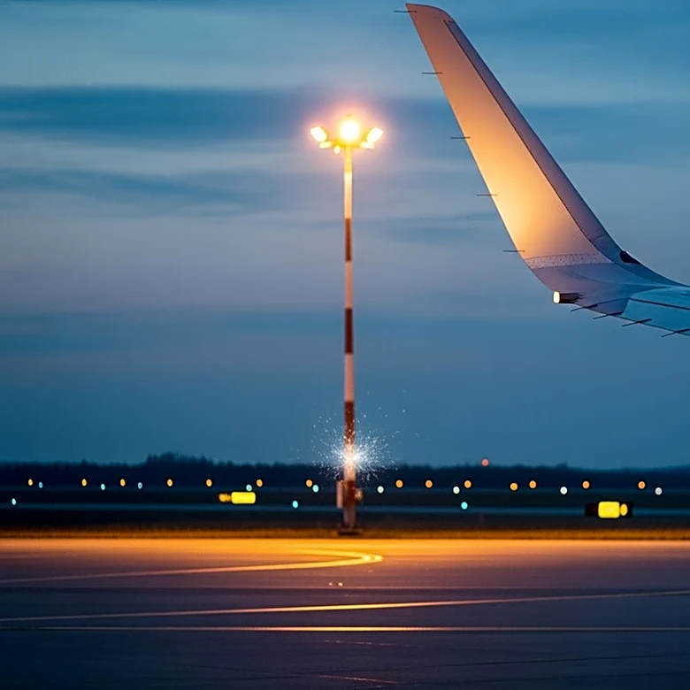 United Airlines Flight Strikes Light Pole at Newark Liberty Airport, No Injuries Reported