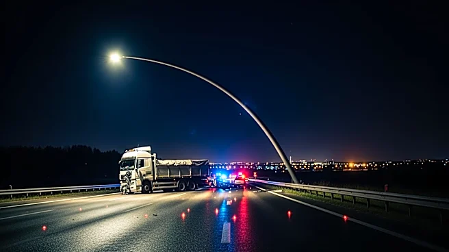 United Jet Hits Turnpike Light Pole and Truck During Newark Landing