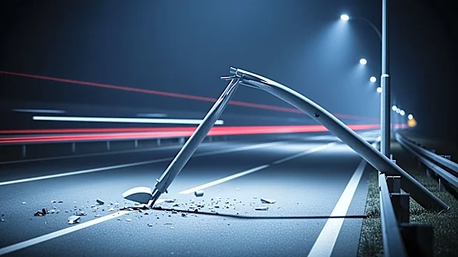 United Flight Clips Light Pole on NJ Turnpike, Injures Truck Driver