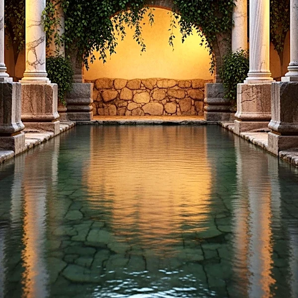 Palestinian Families Evacuated from Gaza Find Respite at Rome's Ancient Baths