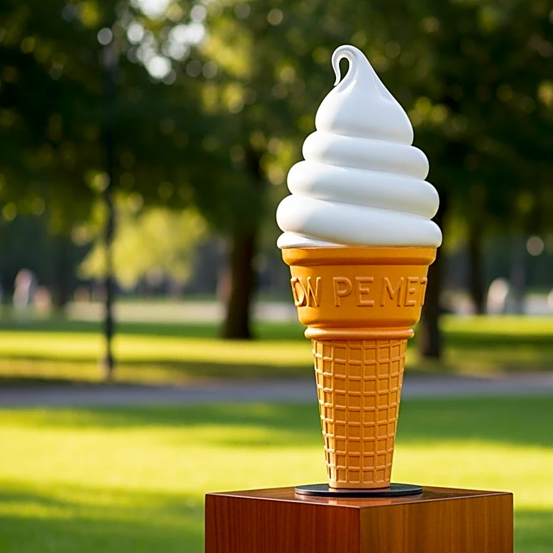 Flour Bakery Seeks Return of Stolen Soft Serve Cone Statue from Boston Common