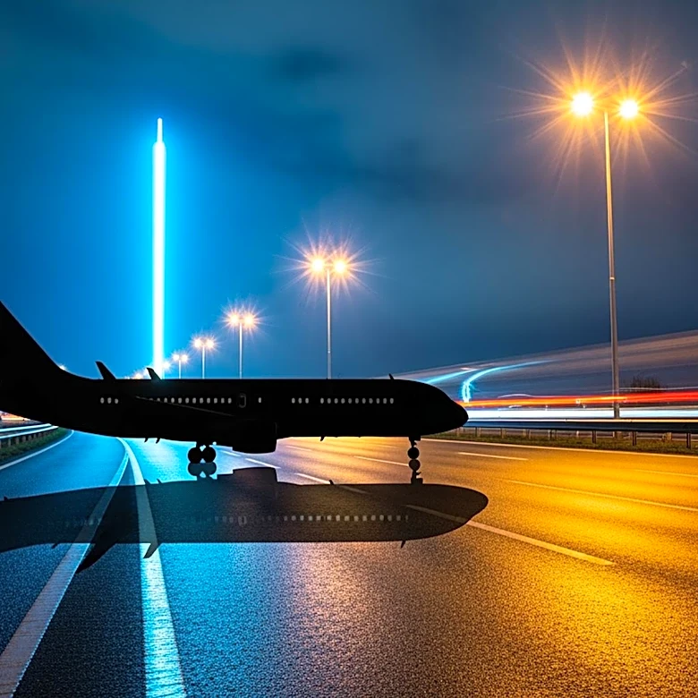 United Airlines Flight Strikes Pole on New Jersey Turnpike During Newark Landing
