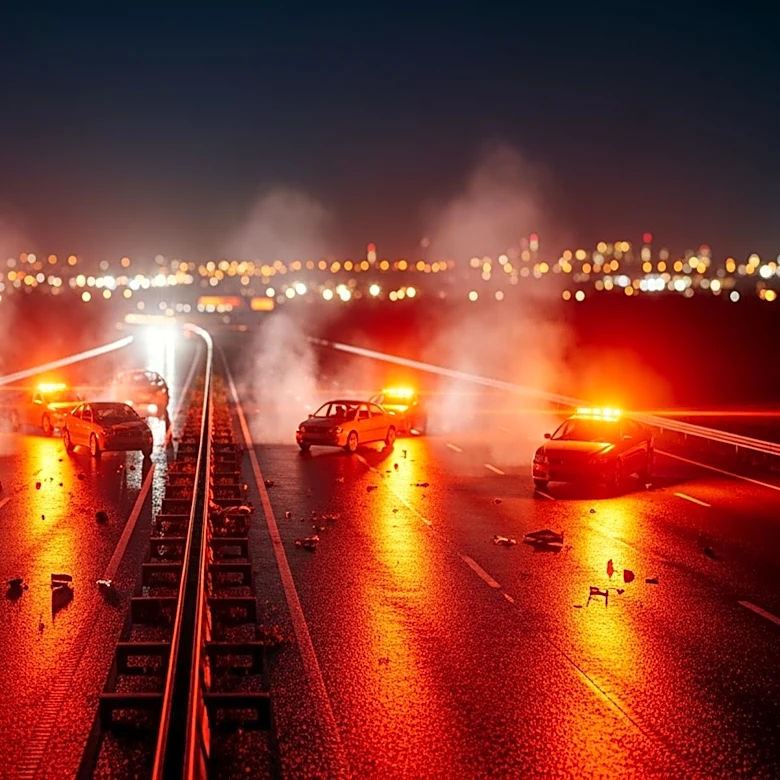 Fiery Multi-Car Crash on 10 Freeway in Los Angeles Leaves One Dead, Another Critical