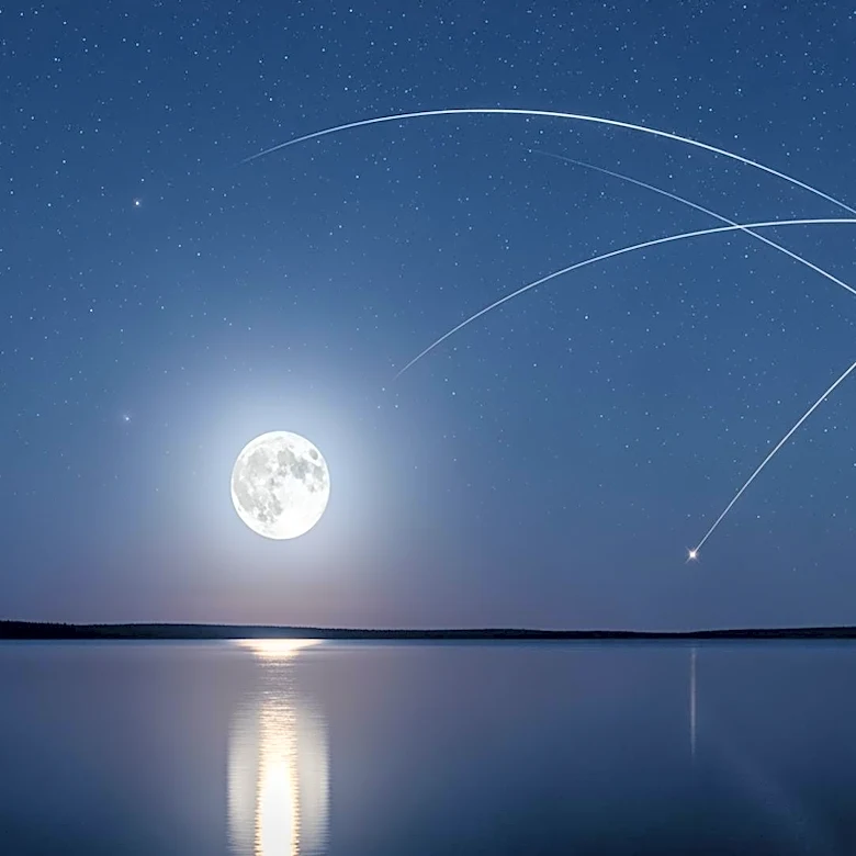 Eta Aquariid Meteor Shower Peaks Amid Bright Moonlight