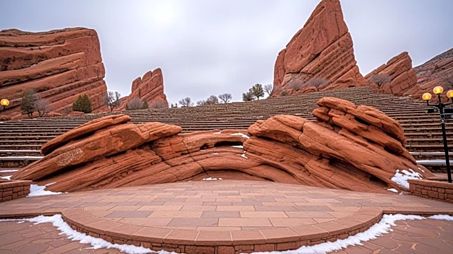 Red Rocks Amphitheatre Crews Clear Snow for Concert Amid Winter Weather
