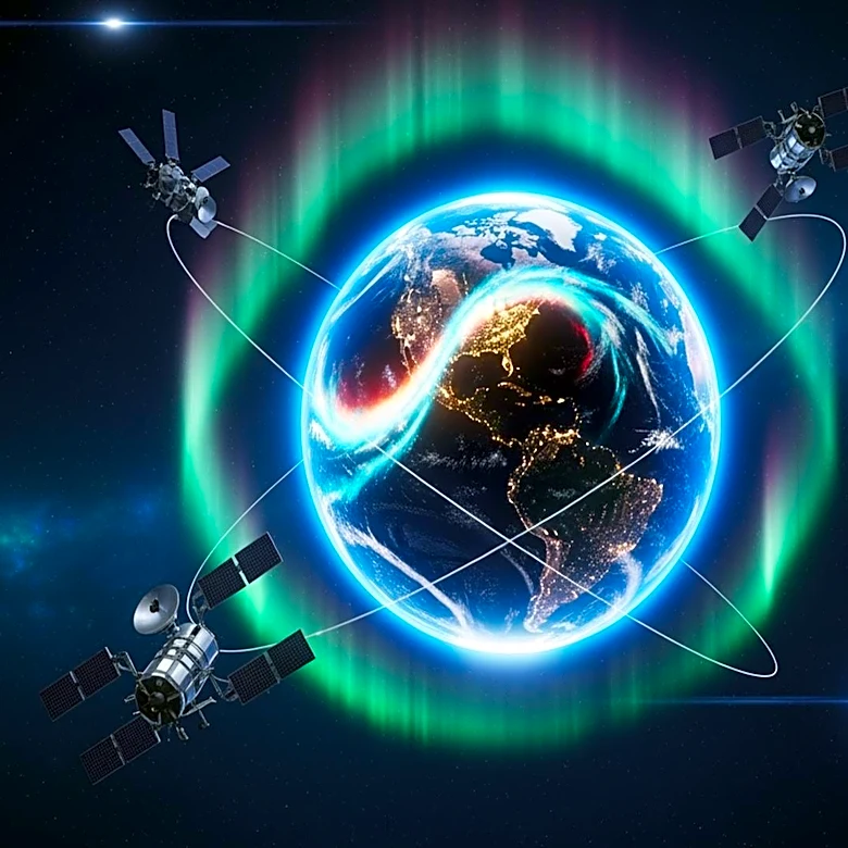 Swarm Satellites Enhance Understanding of Space Weather and Natural Hazards