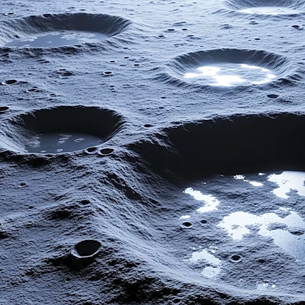 Chandrayaan-2 Radar Reveals Subsurface Ice in Lunar Craters